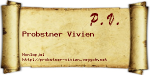 Probstner Vivien névjegykártya