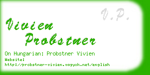 vivien probstner business card